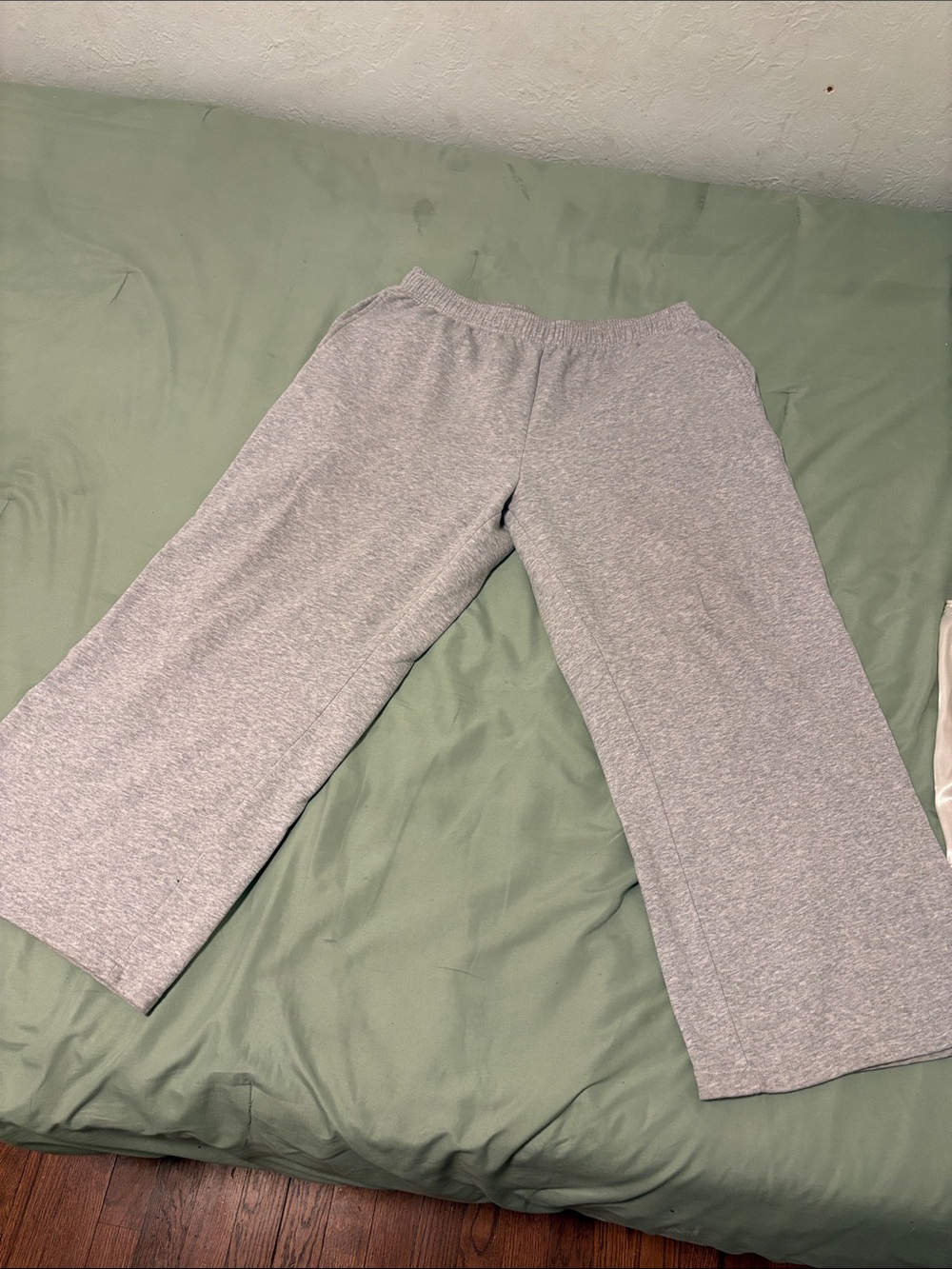 Women's Light Gray Wide-Leg Pajama Pants